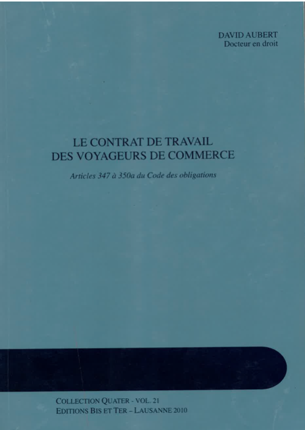 Le contrat de travail des voyageurs de commerce